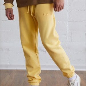 mustard yellow playboy by pacsun sweatpants joggers barely worn good condition